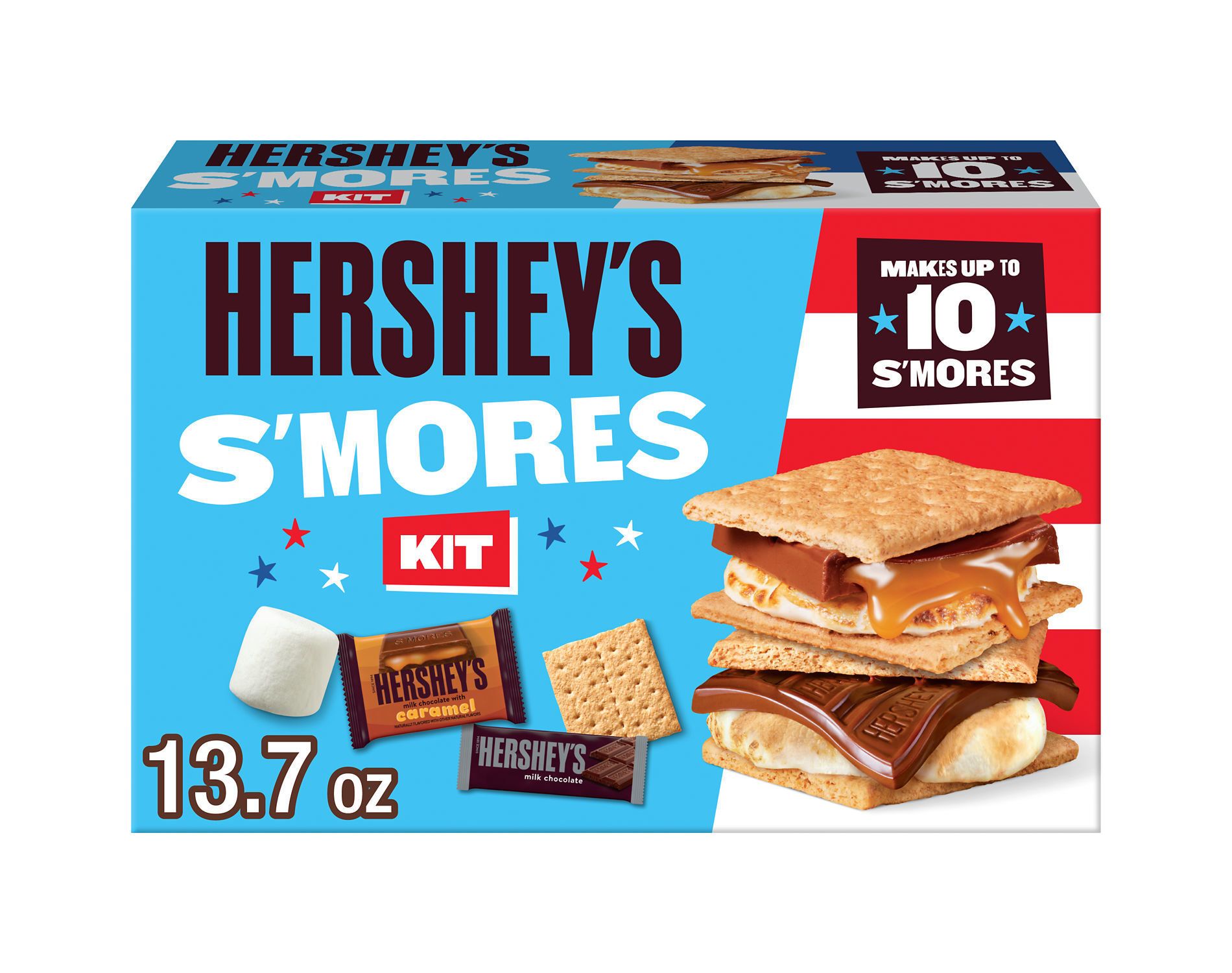 HERSHEY'S Milk Chocolate with Caramel S'mores Kit - 13.7oz