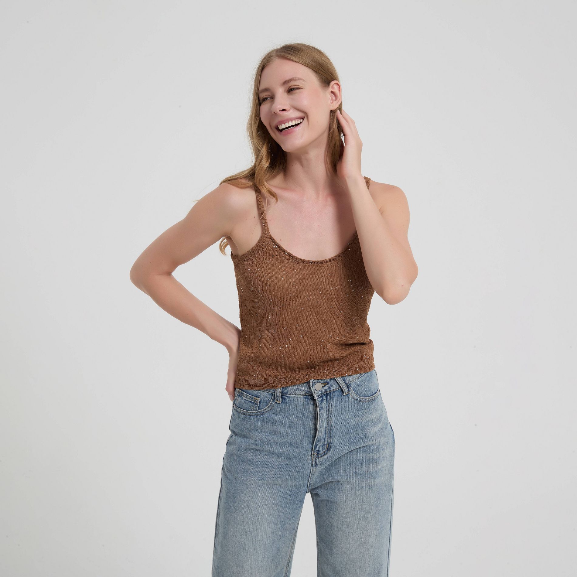 Women's Sequin Tank Sweater - Wild Fable™