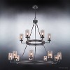 Urban Ambiance Luxury Rustic Chandelier,  40-3/8" x 47-1/8",  Charcoal Finish, UHP2893 - 4 of 4