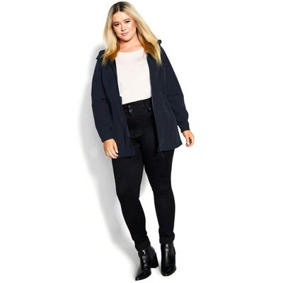 Avenue Women's Plus Size Weatherproof Outdoor Jacket
