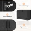 70" Black Tall Kitchen Pantry Cabinet with 4 Doors and Adjustable Shelves, Freestanding Storage Cabinet for Bathroom, Dining Room, Living Room - 4 of 4