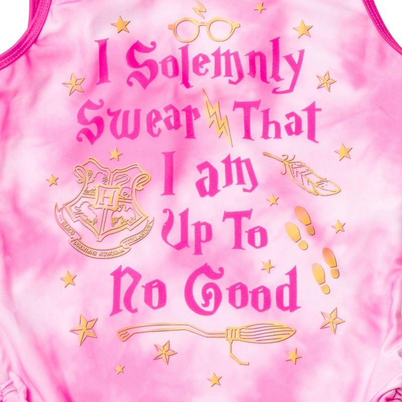 Harry Potter Gryffindor Hufflepuff Ravenclaw Girls One Piece Bathing Suit Little Kid to Big Kid , 3 of 7