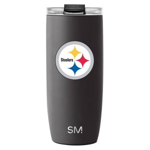 NFL Pittsburgh Steelers Simple Modern Stainless Steel Voyager Travel Mug - 20oz - 1 of 3