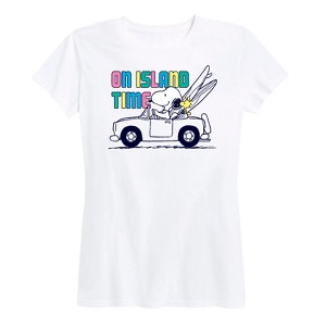 Women's - Peanuts - On Island Time Short Sleeve Graphic T-Shirt - 1 of 4