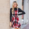 Women's Sleeveless Cross Back Gingham Pinafore Dress - Cupshe - 2 of 4