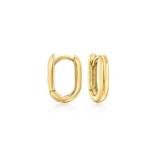 Pure Collection by Ross-Simons 14kt Yellow Gold Paper Clip Link Huggie Hoop Earrings - 1 of 4