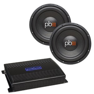 PowerBass 2 S-1204D 12" Dual 4-Ohm Subwoofers + 1 ASA3-600.1D ASA Series Amplifier - 1 of 4