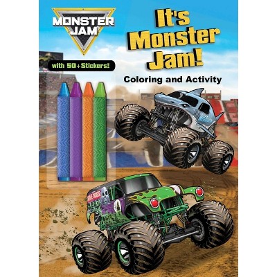 Monster Jam: It's Monster Jam! - (Color & Activity with Crayons) by  Editors of Studio Fun International (Paperback)