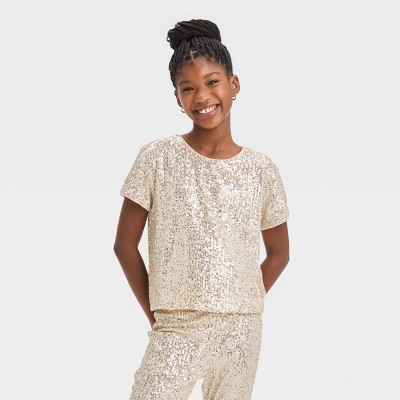 Girls store gold shirt