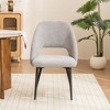 Set of 2 YOUNIKE Modern Armless Dining Chairs Upholstered Kitchen & Dining Room Chairs Vanity Side Chair 22.83"Wx22.05"Dx34.65"H - 3 of 4