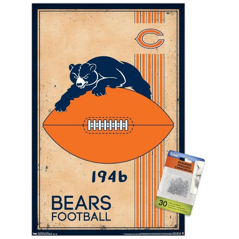 Trends International Nfl Chicago Bears - Darnell Mooney 22 Unframed Wall  Poster Print Clear Push Pins Bundle 22.375 X 34 : Target