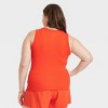 Women's Slim Fit Ribbed Tank Top - A New Day™ - 2 of 4