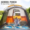 PORTAL 8 Person Family Camping Tent with Screen Porch, Portable Cabin Tent with Rainfly, 20ft * 8ft * 74in - 4 of 4
