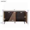 Furniture Style 2 in 1 Mid Century Modern Cabinet Side Table,Design with Spring Loaded Door-Maison Boucle - 4 of 4