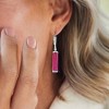Ross-Simons 12.29 ct. t.w. Pink and White Topaz Drop Earrings in Sterling Silver - 4 of 4
