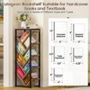 Aoibox 9 Tier Tree Bookshelf Floor Standing Wooden Shelf Organizer for Hardcover Books Small Spaces Bedroom Living Room - 3 of 4