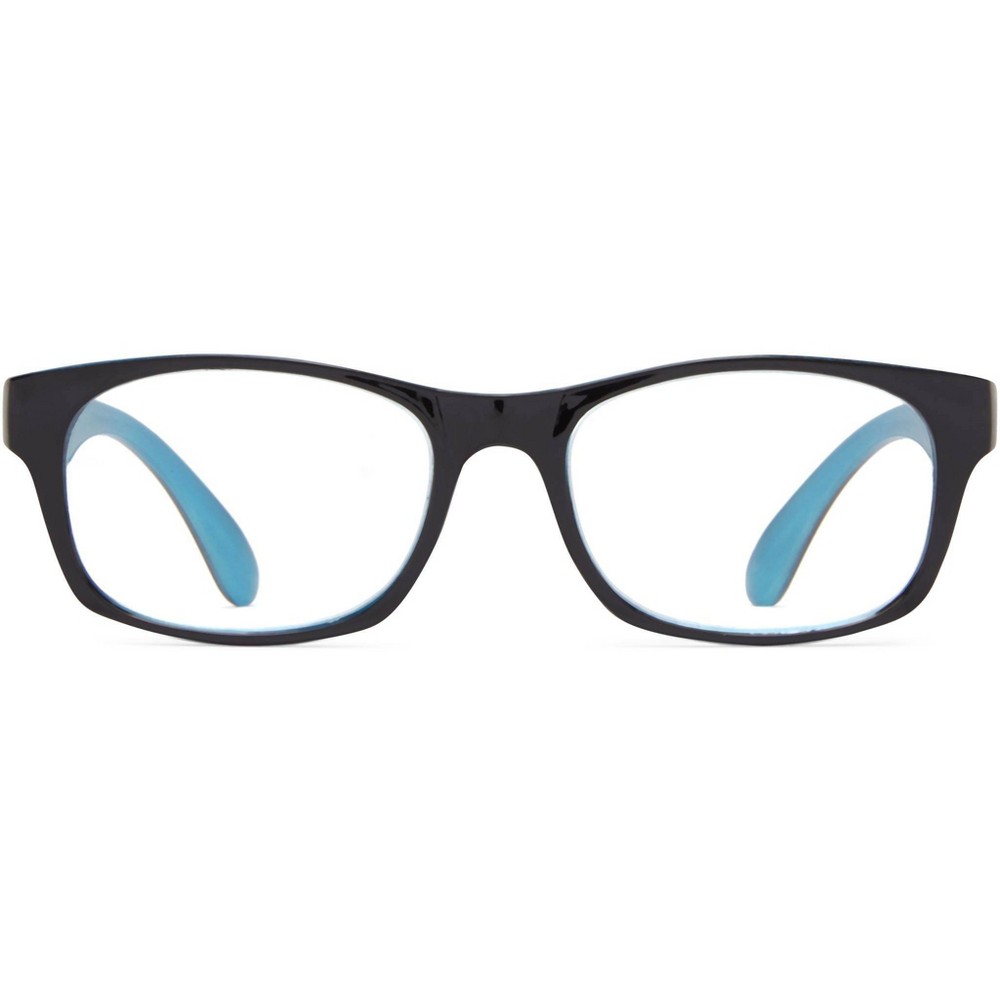 Photos - Glasses & Contact Lenses ICU Eyewear Screen Vision Rectangle Reading Glasses - Turquoise +2.00 blue