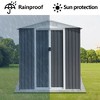 NicBex 6*4ft Outdoor Storage Shed Metal Garden Shed with Single Door and Apex Roof, Weatherproof and Durable, for Garden Tools and Equipment - 4 of 4