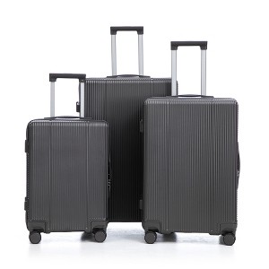 Gulches Spinner Luggage Set 20"/24"/28" with TSA Lock (Dark Gray) - 1 of 4