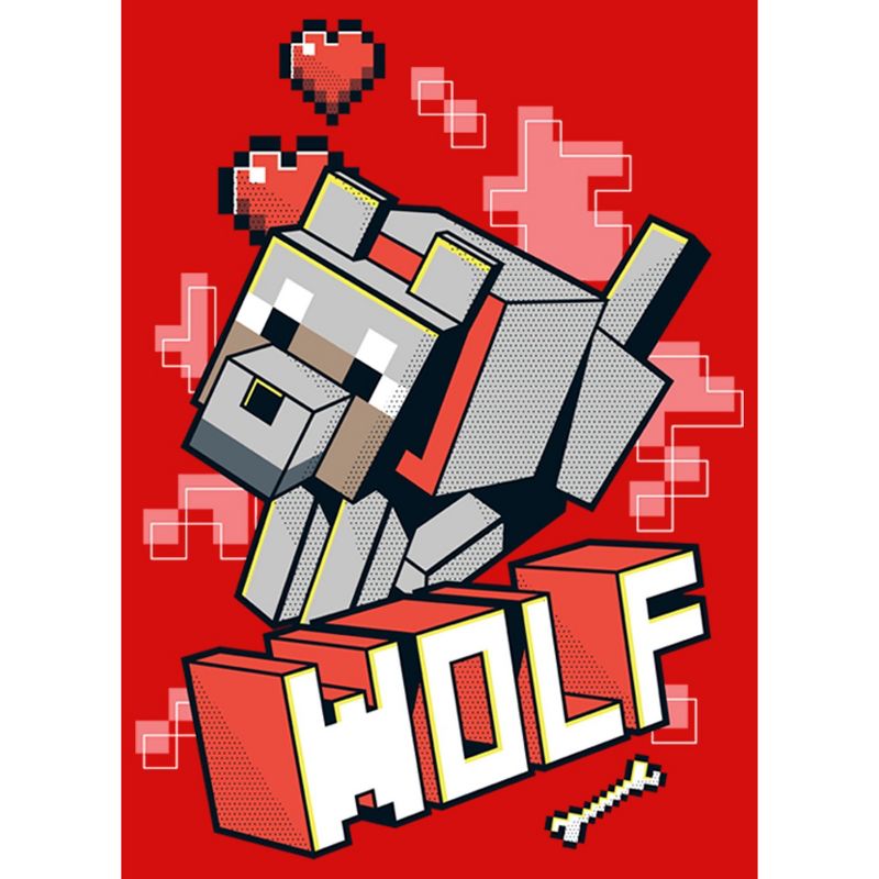Girl's Minecraft Wolf T-Shirt, 2 of 5
