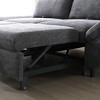 TiramisuBest 3-in-1 Sleeper Sofa Bed with Pull-Out Couch and Linen Chaise, Comfortable Sofa Sleeper for Living Room,Beige - 4 of 4