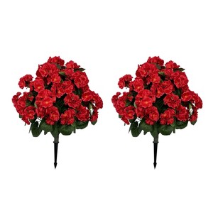 2-Pack Silk Begonia Tree DIY Kit - Artificial Flowers for Home Decor, Wedding Centerpieces, Flower Arranging Crafts - Premium Gift Set - 1 of 4