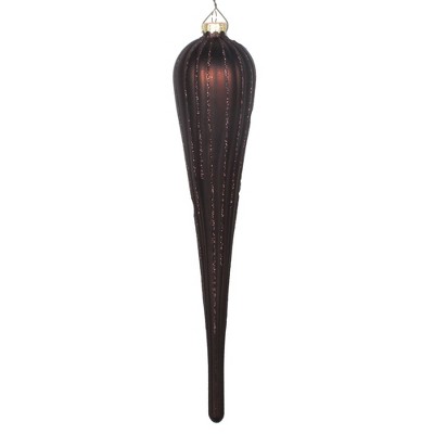Vickerman Matte Glitter Drop Christmas Ornament