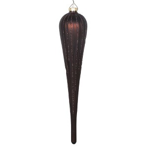 Vickerman Matte Glitter Drop Christmas Ornament - 1 of 3