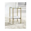 Signature Design by Ashley Contemporary Wynora End Table  White/Gold - 2 of 3