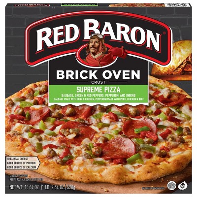 Red Baron Brick Oven Supreme Frozen Pizza - 18.64oz : Target