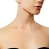 Haus of Brilliance 10K Gold 0.25 Cttw Diamond Classic Bezel-Set Solitaire Pendant Necklace - 4 of 4