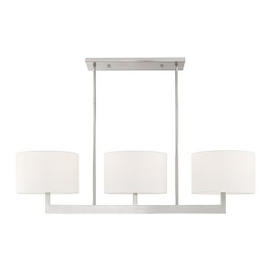 Livex Lighting Hayworth 3 - Light Chandelier in  Brushed Nickel - 1 of 4
