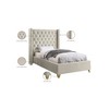 Meridian Furniture,Barolo Velvet Bed - 4 of 4