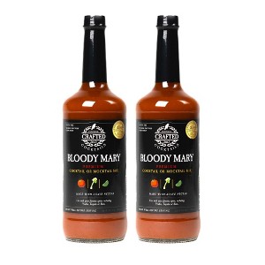 Crafted Cocktails Gold Medal Winning Bloody Mary Mix: 2 Pack:  50 Calories Per Serving, Tomato, Horseradish, Worcestershire and Spices for Great Taste - 1 of 4
