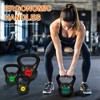 Gulches Wide Grip 3-Piece or 4-Piece Kettlebell Exercise Fitness Weight Set, Include 5 lbs, 10 lbs, 15 lbs and 20 lbs, Set of 3 or Set of 4 - 3 of 4
