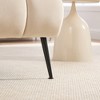 Zeus & Ruta 24.4" Modern Velvet Armless Accent Chair with Black Metal Legs and Beige Upholstered - 4 of 4