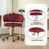 CAVINAS Velvet Home Office Desk Chair, Computer Chair, Swivel Office Chair, Wheels Swivel Height Adjustable Swivel Task Chair - 3 of 4