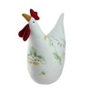 Northlight 12" White, Soft Green, and Yellow Floral Rooster Chicken Spring Decoration - image 2 of 4