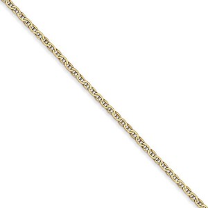 Black Bow Jewelry 1.5mm, 14k Yellow Gold, Solid Anchor Link Chain Necklace - 1 of 4