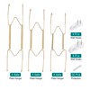 Unique Bargains Decorative Stainless Steel Invisible Wall Plate Kitchen Racks 12 Pcs - 4 of 4