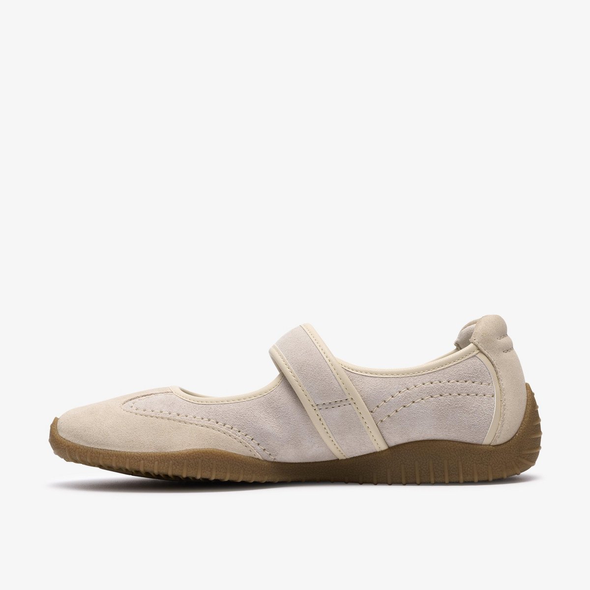 Обувь Clarks Womens Meridor Jane Off White Suede Shoes 7 Medium — фото 2