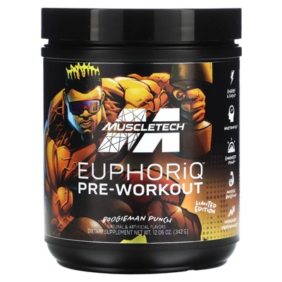 MuscleTech Pre Workout Powder EuphoriQ PreWorkout Smart Pre Workout Powder for Men & Women Caffeine Metabolite Fueled with Paraxanthine Boogieman