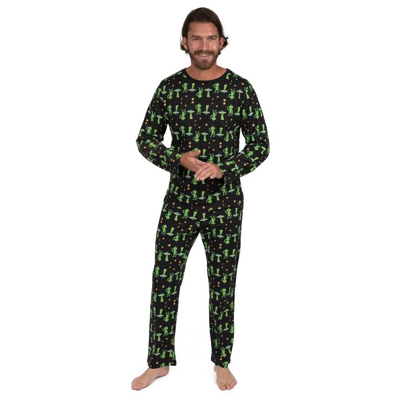 Leveret Mens Two Piece Cotton Halloween Pajamas, 1 of 3