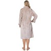 PAVILIA Womens Housecoat Zip Robe, Fleece Zipped Up Front Bathrobe, Plush Warm Long Zipper House Coat Lounger Pockets - 2 of 4