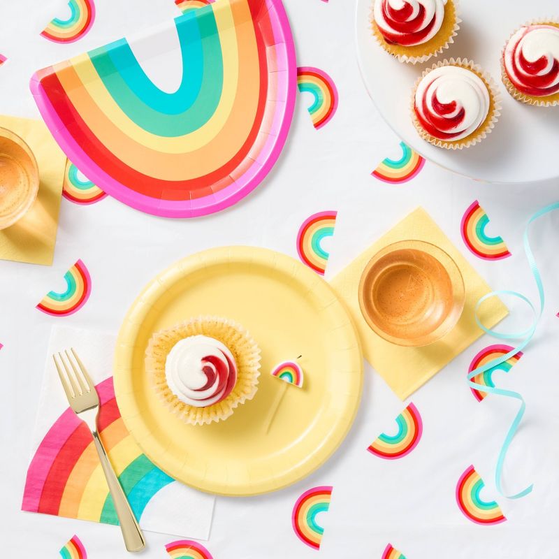 10ct Rainbow Shaped Snack Plates - Spritz&#8482;, 2 of 4