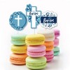 Big Dot of Happiness Baptism Blue Elegant Cross - DIY Shaped Boy Religious Party Cut-Outs - 24 Count - 3 of 4