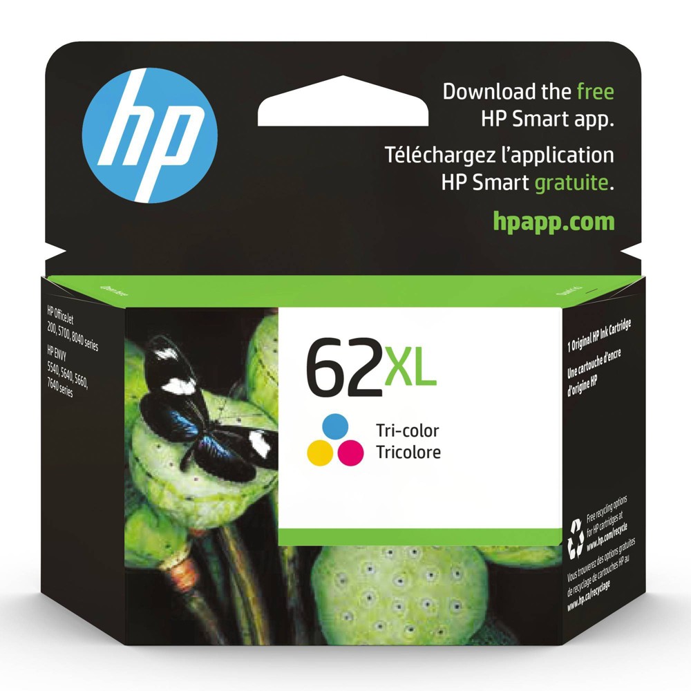 Photos - Ink & Toner Cartridge HP 62 Ink Series - High Yield Tri-color Ink Cartridge Tri-color (62XL Sing 