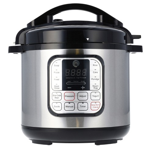 Commercial Chef 6.3-Quart 13-in-1 Electric Pressure Cooker, Stainless Steel  