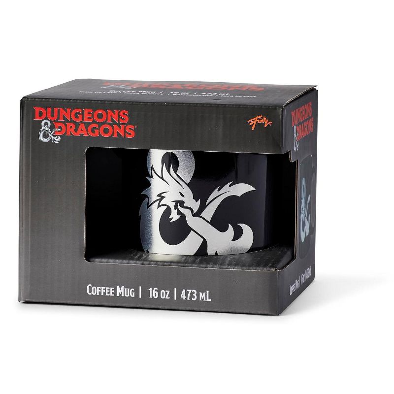 Just Funky Dungeons & Dragons Black Ceramic Ampersand Logo Mug - 16-Ounces, 4 of 7