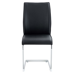 Ridstar 2 Piece Arch Dining Chairs, Armless Chair For Dining Room-Black - 1 of 4